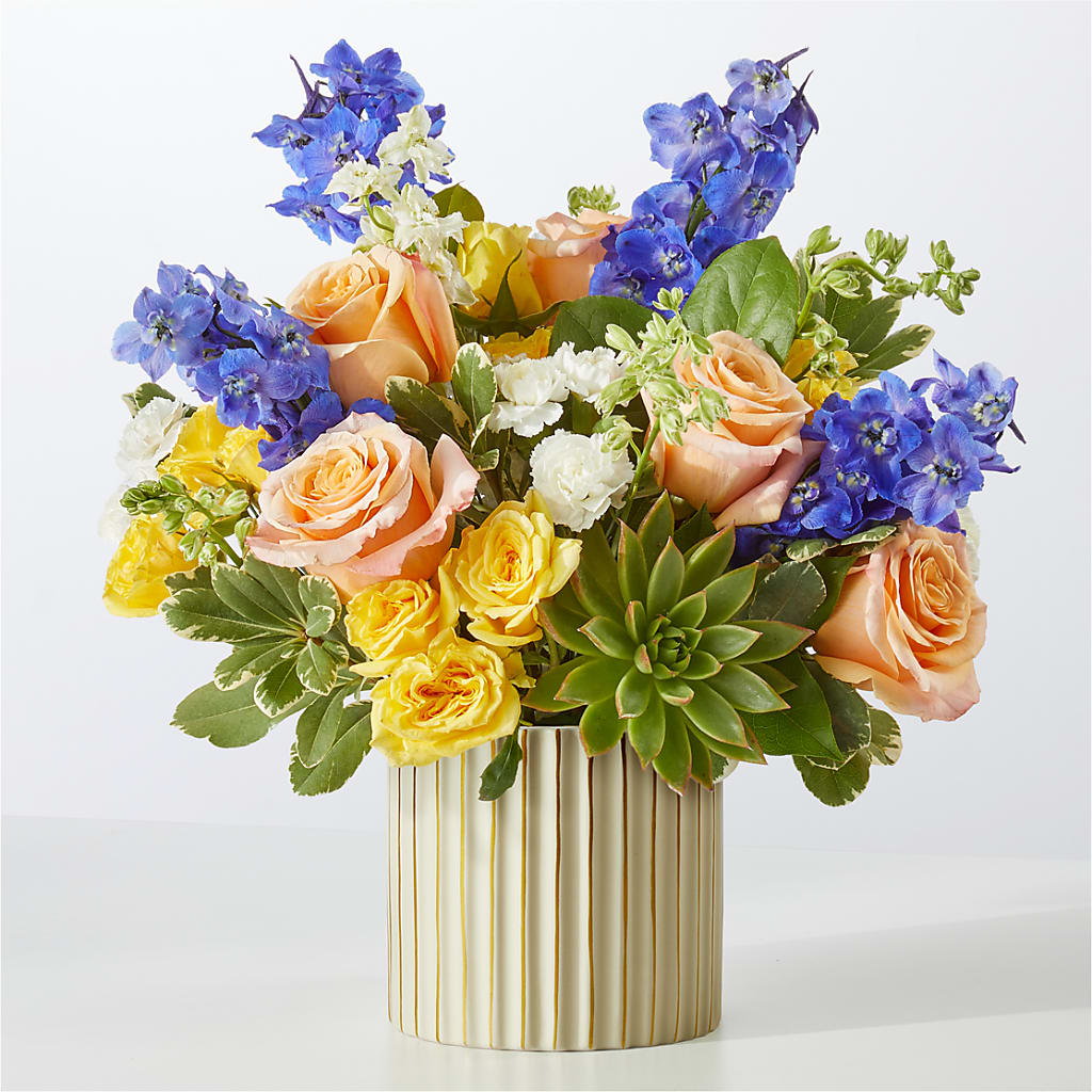 Cobalt Reverie Bouquet – Riverside Floral, Tillamook OR