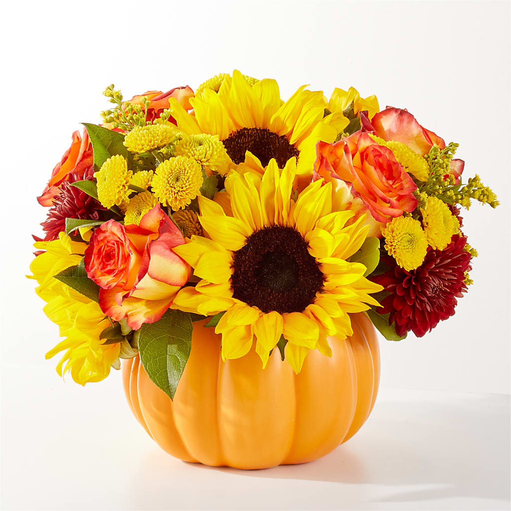 Golden Gourd Pumpkin Bouquet – Riverside Floral, Tillamook OR