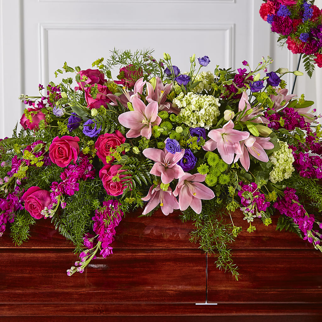 Radiant Tribute Casket Spray – Riverside Floral, Tillamook OR