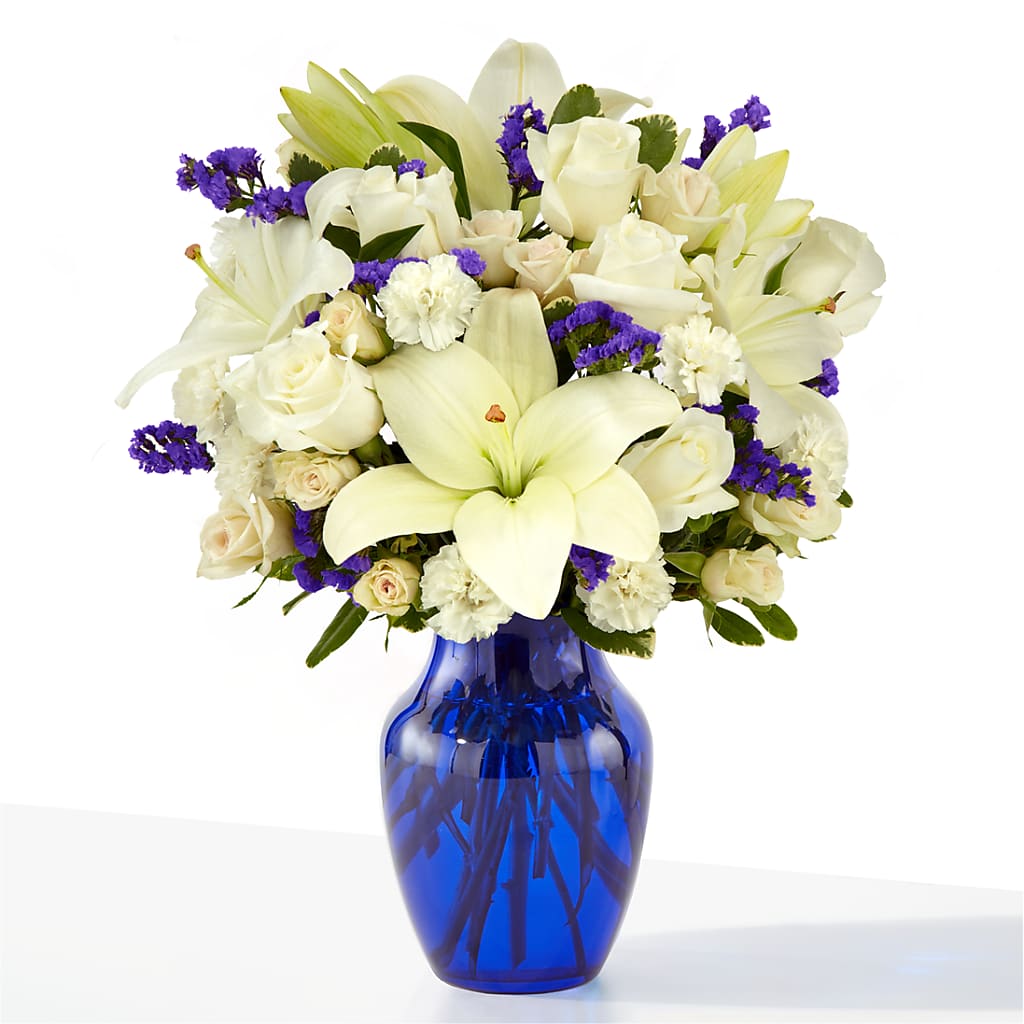 Sapphire Rush Bouquet – Riverside Floral, Tillamook OR