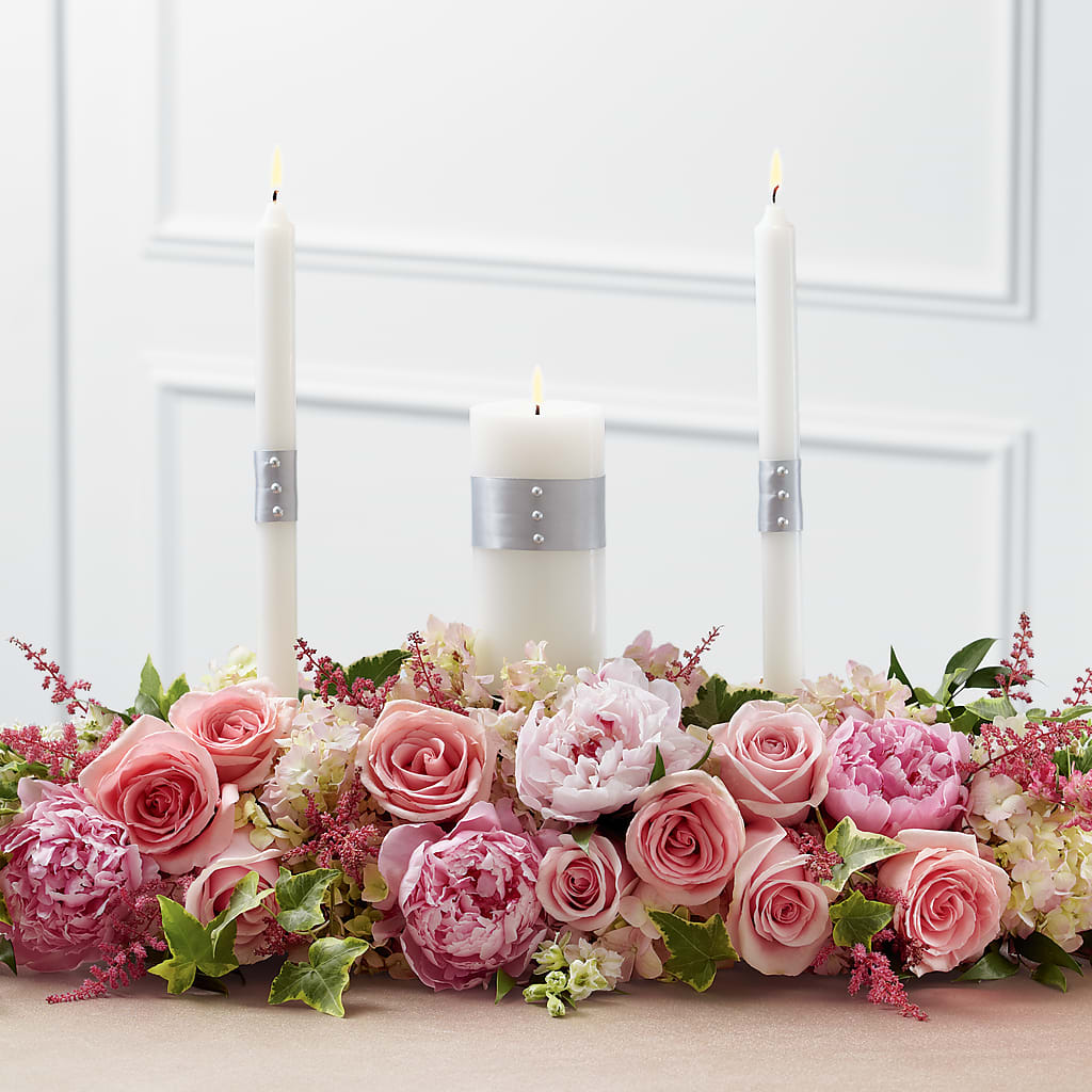 Worldwide Romance Unity Candle Arrangement – Riverside Floral, Tillamook OR