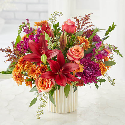 Burgundy Landscape Bouquet –  Riverside Floral, Tillamook OR