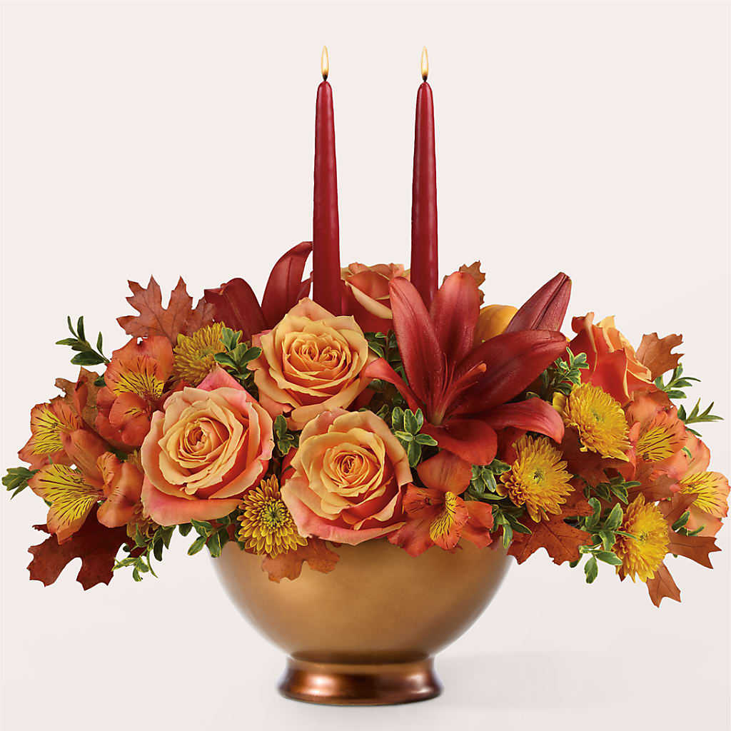 Harvest Table Centerpiece –  Riverside Floral, Tillamook OR