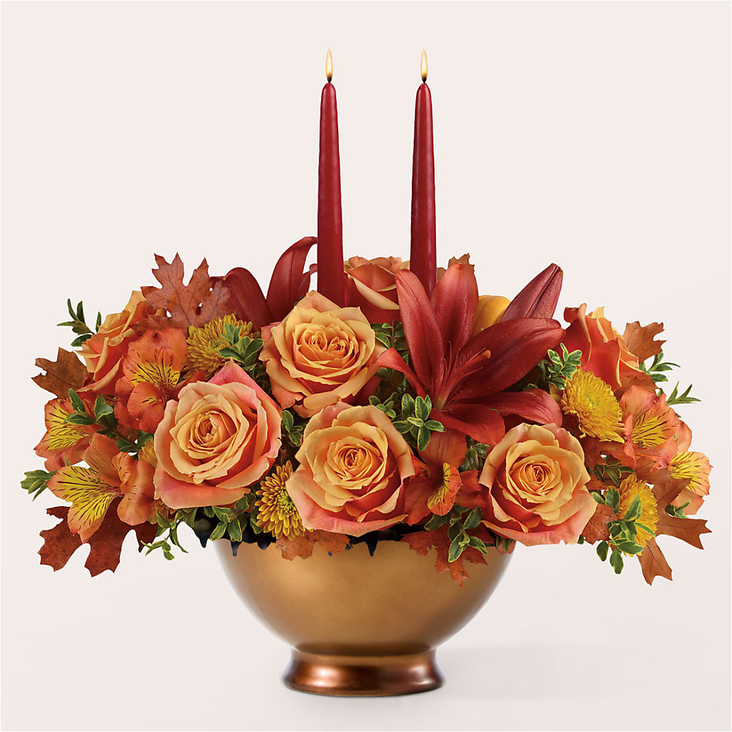 Harvest Table Centerpiece –  Riverside Floral, Tillamook OR