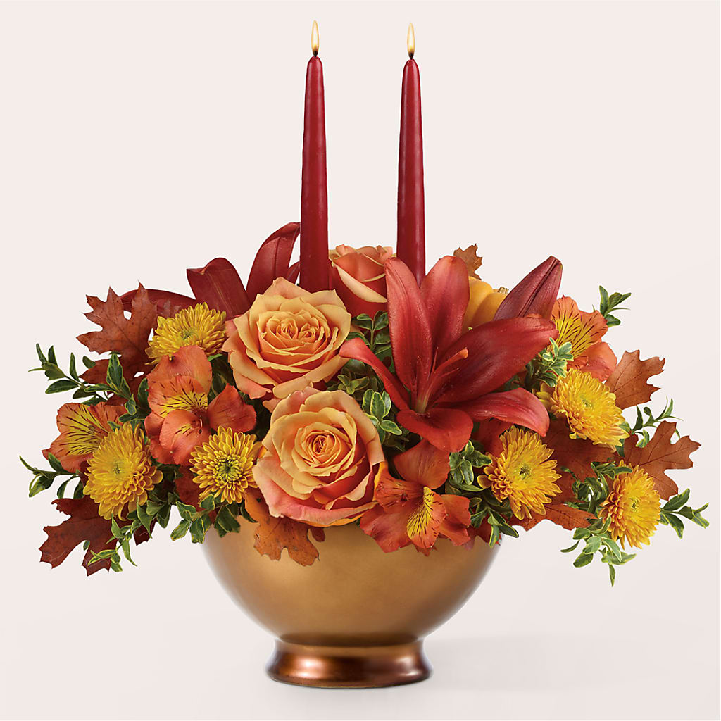 Harvest Table Centerpiece –  Riverside Floral, Tillamook OR