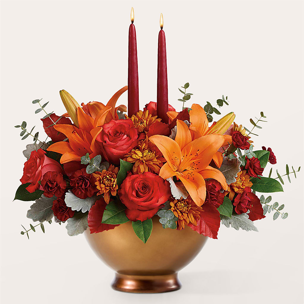 Fruits of Fall Centerpiece –  Riverside Floral, Tillamook OR