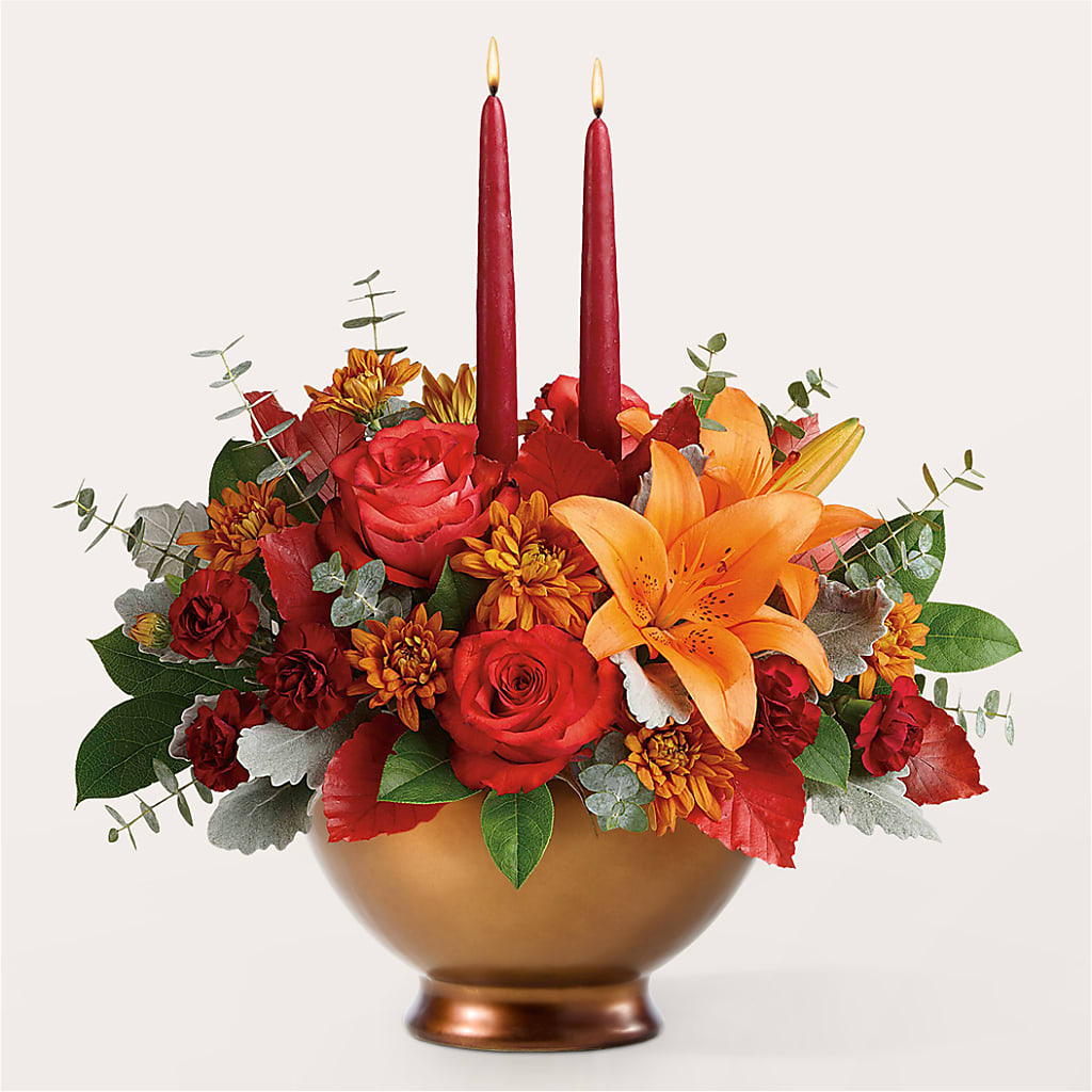 Fruits of Fall Centerpiece –  Riverside Floral, Tillamook OR