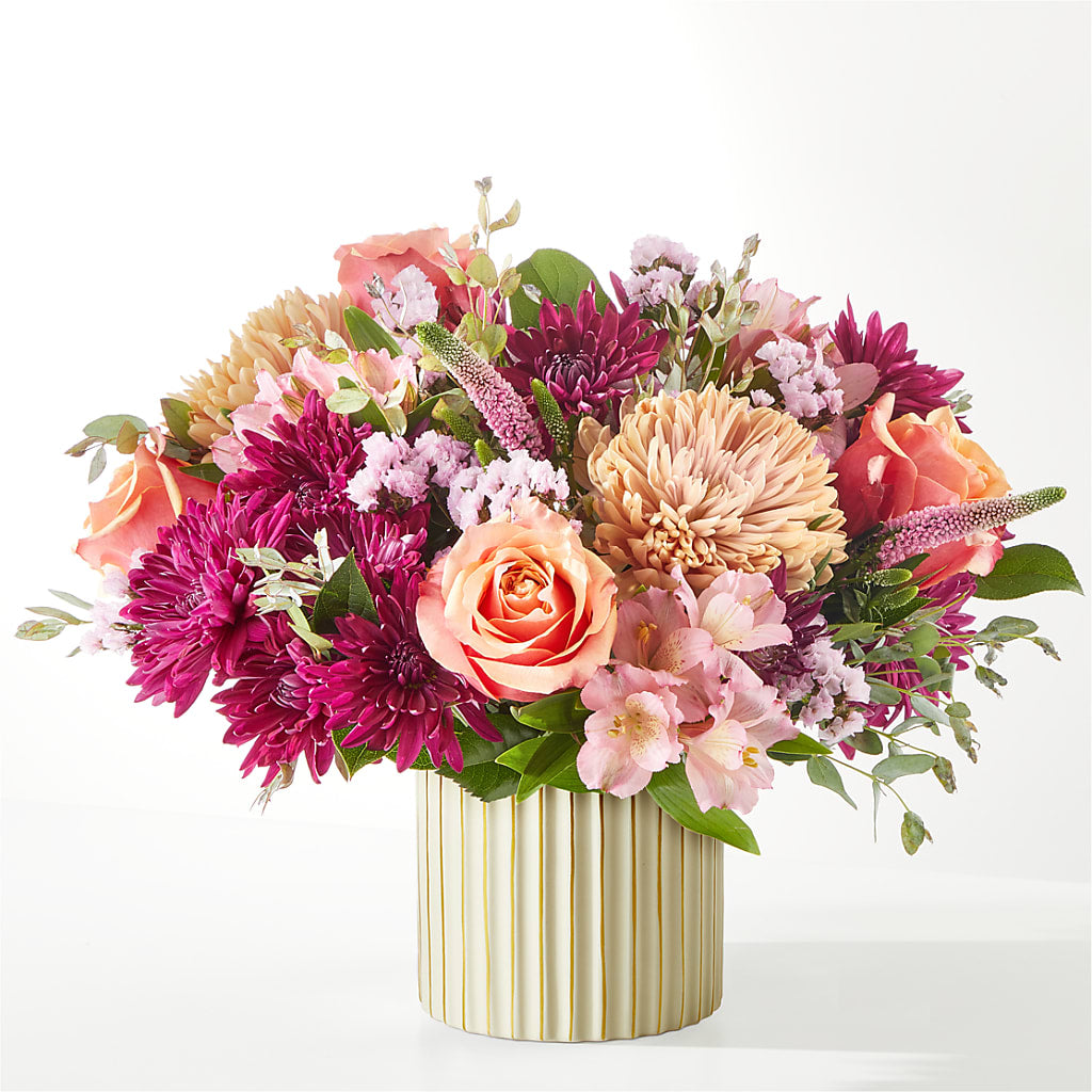 Berry Cobbler Bouquet with Ivory Vase –  Riverside Floral, Tillamook OR