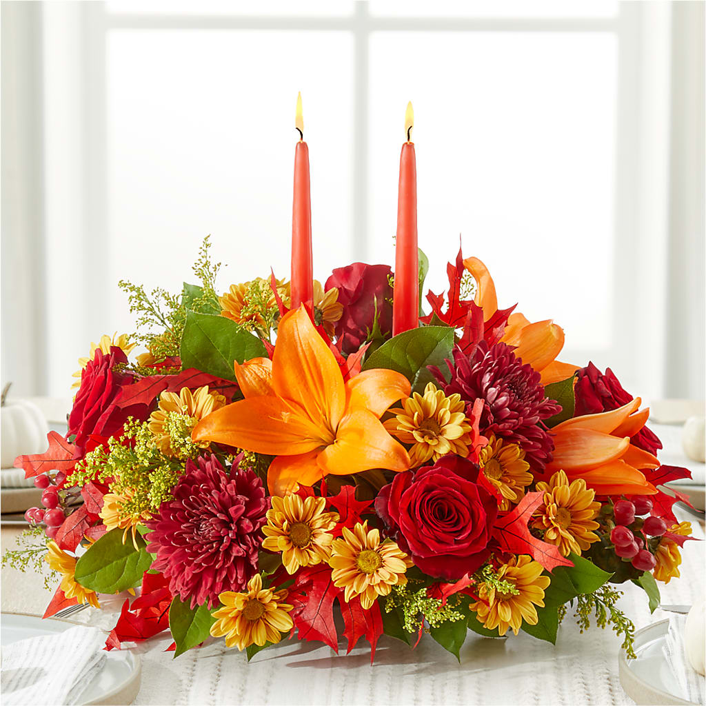 Autumn's Embrace Centerpiece –  Riverside Floral, Tillamook OR